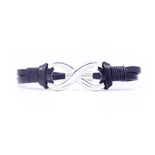 Load image into Gallery viewer, STEEL  LEATHER BRACELET | STB435 - Zawadis.com
