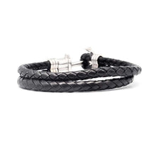 Load image into Gallery viewer, STEEL  LEATHER BRACELET | STB432 - Zawadis.com
