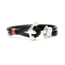 Load image into Gallery viewer, STEEL  LEATHER BRACELET | STB470 - Zawadis.com
