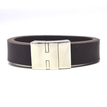 Load image into Gallery viewer, STEEL  LEATHER BRACELET | STB400 - Zawadis.com
