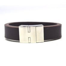 Load image into Gallery viewer, STEEL  LEATHER BRACELET | STB400 - Zawadis.com