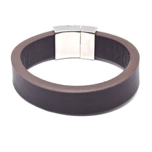 Load image into Gallery viewer, STEEL  LEATHER BRACELET | STB400 - Zawadis.com
