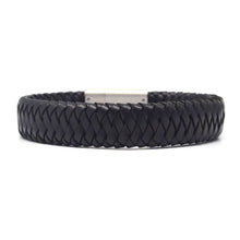 Load image into Gallery viewer, STEEL  LEATHER BRACELET | STB461 - Zawadis.com
