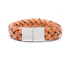 Load image into Gallery viewer, STEEL  LEATHER BRACELET | STB418 - Zawadis.com