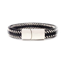 Load image into Gallery viewer, STEEL  LEATHER BRACELET | STB426 - Zawadis.com

