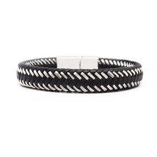Load image into Gallery viewer, STEEL  LEATHER BRACELET | STB426 - Zawadis.com
