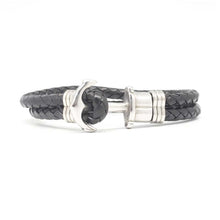 Load image into Gallery viewer, STEEL  LEATHER BRACELET | STB432 - Zawadis.com