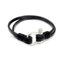 Load image into Gallery viewer, STEEL  LEATHER BRACELET | STB440 - Zawadis.com