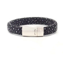 Load image into Gallery viewer, STEEL  LEATHER BRACELET | STB450 - Zawadis.com
