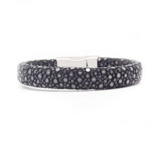 Load image into Gallery viewer, STEEL  LEATHER BRACELET | STB450 - Zawadis.com
